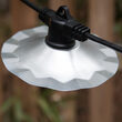 Commercial Clear Patio String Lights, A15 E26 - Medium Bulbs on Black Wire