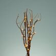 20" Battery Operated Brown Lighted Willow Branches, Warm White LED