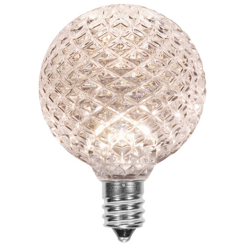 G50 Warm White OptiCore LED Globe Light Bulbs, E12 - Candelabra Base