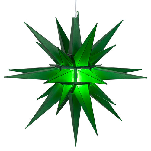 Green LED Moravian Star