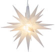 Clear Frosted LED Moravian Star