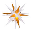 Gold and White LED Moravian Star