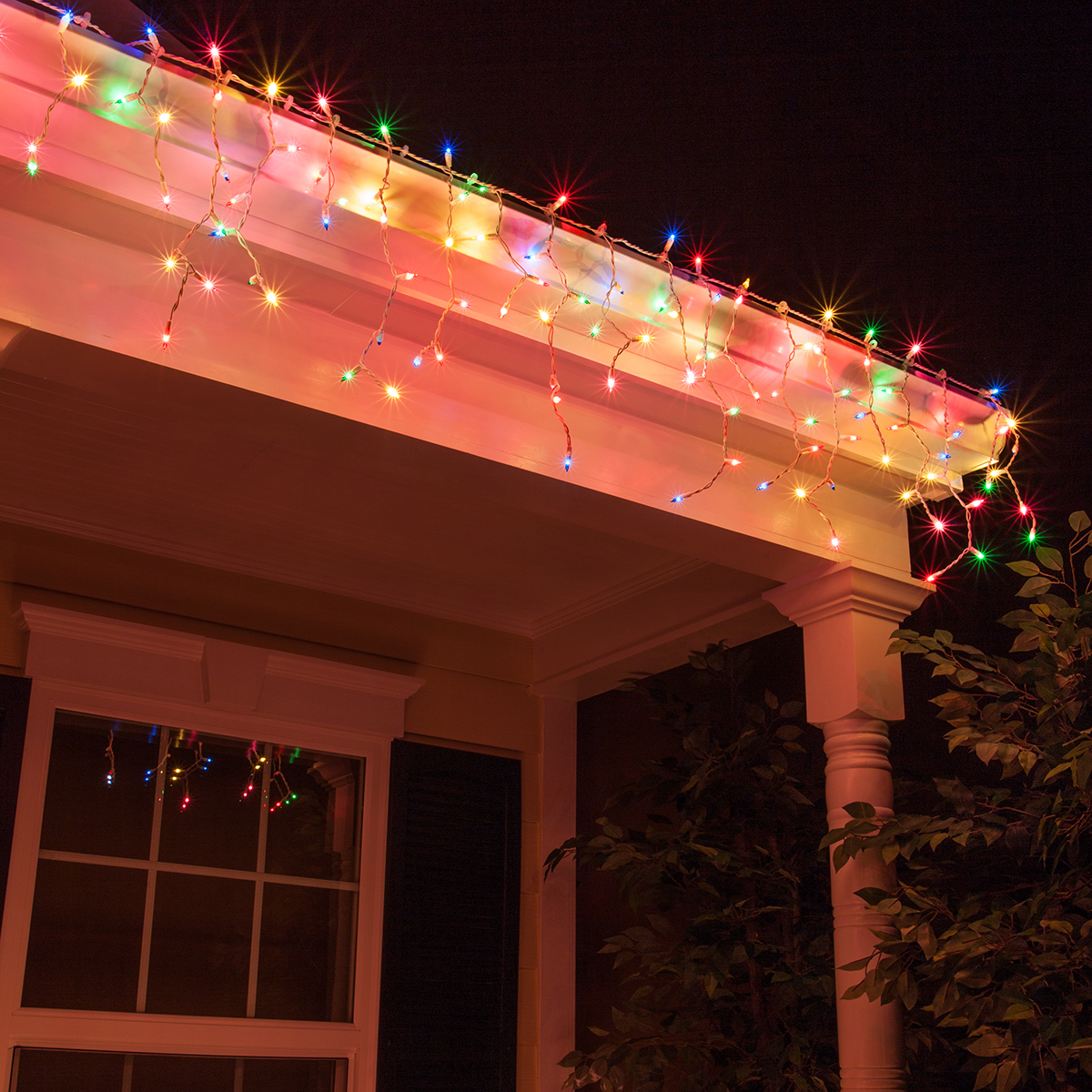 Multicolor icicle deals christmas lights