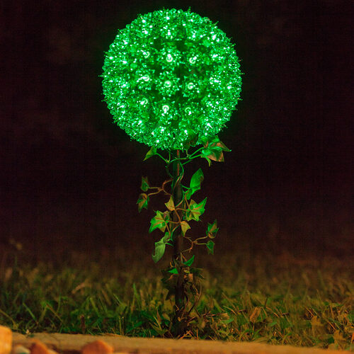 7.5" Green Starlight Sphere Stake