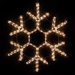 12" 18 Point Snowflake, Warm White Lights 