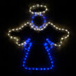20" Angel, Blue and White Lights 
