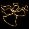 34" Angel with Trumpet, Warm White Lights 
