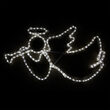 28" Angel with Trumpet, Cool White Lights 