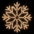 24" 40 Point Snowflake, Warm White Lights 