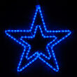 22" Double 5 Point Star, Blue 
