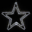 24" Double 5 Point Star, Cool White Lights 