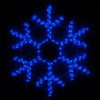 12" 18 Point Snowflake, Blue Lights 