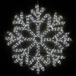 24" 40 Point Snowflake, Cool White Lights 