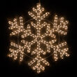 24" 42 Point Snowflake, Warm White Lights 