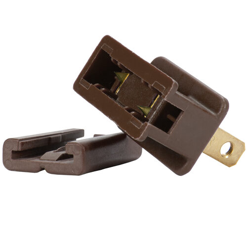 Brown Polarized Male Zip Plug, SPT2