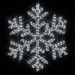 24" Snowflake, Cool White Lights 