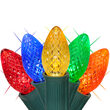 C7 Multicolor Twinkle Commercial LED Christmas Lights, 50 Lights, 25'