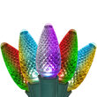 C9 Multicolor Color Change Commercial LED Christmas Lights, 25 Lights, 25'