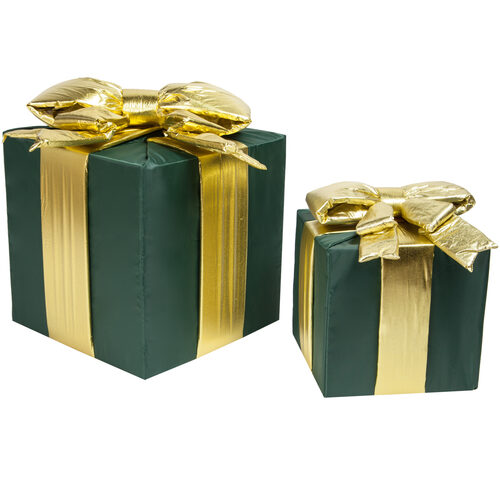 Green Outdoor Commercial Christmas Present