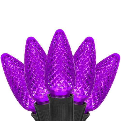 Halloween Lights - C9 Purple Commercial LED Halloween Lights ...