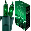 100 Viviluxe TM Green Christmas Mini Lights, Green Wire, 5.5" Spacing