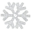 24" LED Dimensional Snowflake, Cool White Lights 