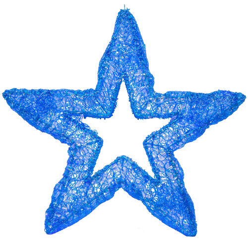 Wintergreen Lighting® LED Five Point Dimensional Star, Blue Lights -  Wintergreen Corporation
