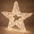 48" Wintergreen Lighting LED Five Point Dimensional Star, Warm White Lights