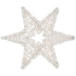24" LED Dimensional Six Point Star, Warm White Lights 