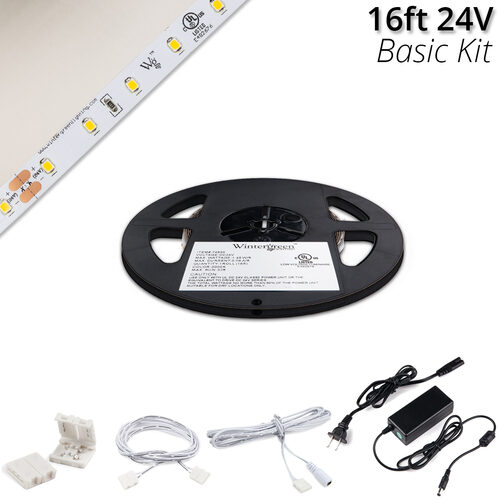 Basic 24V LED Strip Light Kit, Pure White