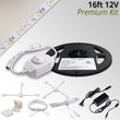 Premium 12V LED Strip Light Kit, Pure White