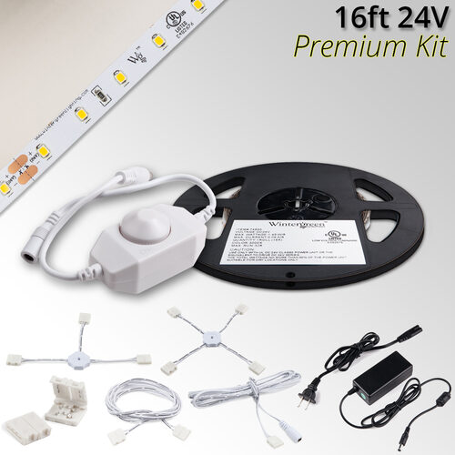 Premium 24V LED Strip Light Kit, Pure White