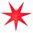 24" Red Aurora Superstar TM 7 Point Star Light, Fold-Flat, LED Lights, Outdoor Rated