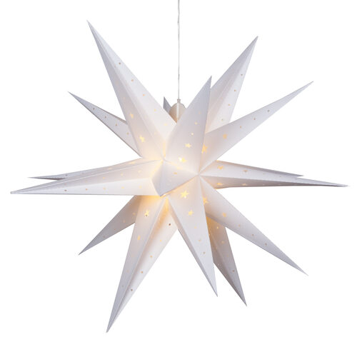 Battery Operated White Aurora Superstar TM Moravian Star Light, Fold ...