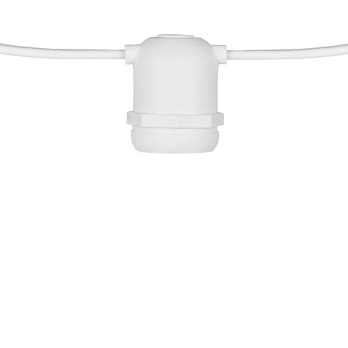 E26 - Medium Light Patio Stringer, White Wire