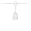 E26 - Medium Light Patio Stringer with Drops, White Wire