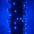 Kringle Traditions 5mm Blue LED Christmas Lights, Green Wire, 6" Spacing, Balled Set