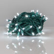 Kringle Traditions 5mm Cool White LED Christmas Lights, Green Wire, 6" Spacing, Balled Set