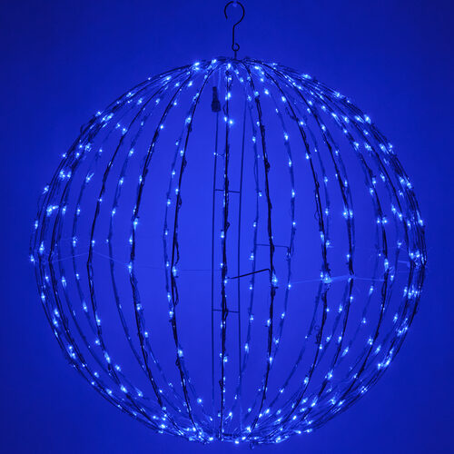 Blue Led Light Ball Fold Flat Frame Wintergreen Corporation Blue Led Light Ball Fold Flat Frame