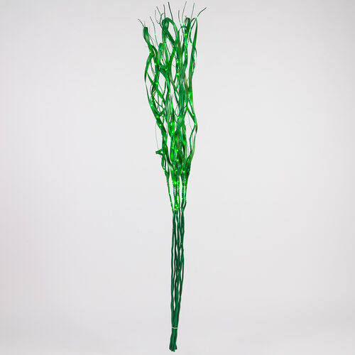 63" Green Lighted Slender Willow Branches, Green LED