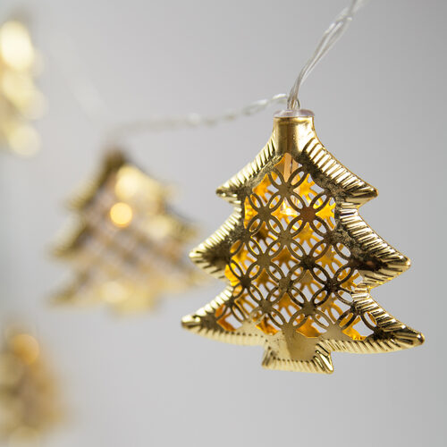 battery operated led golden metal christmas tree string lights 10 lights - Battery Operated Christmas Tree battery operated led golden metal christmas tree string lights 10 lights - Battery Operated Christmas Tree