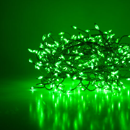 Green LED Fairy Lights, Green Wire