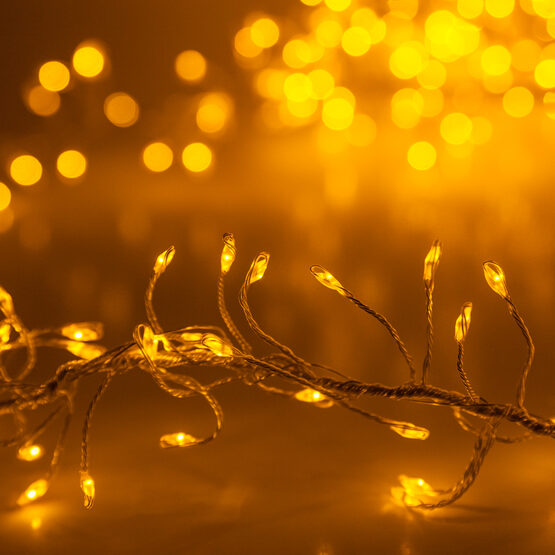 Gold LED Fairy Lights, Gold Wire - Wintergreen Corporation