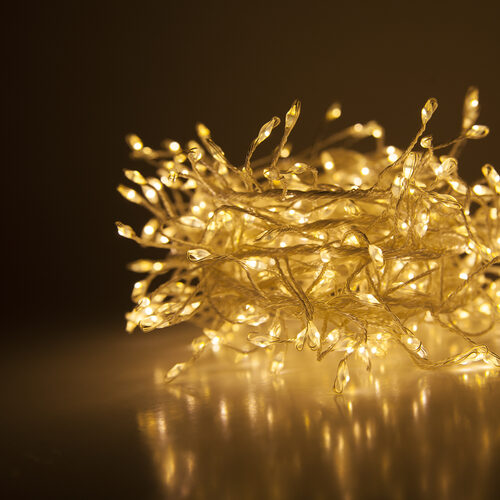 Warm White LED Fairy Lights, Silver Wire Wintergreen Corporation