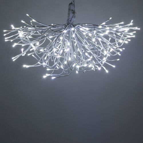 24" White Starburst Lighted Branches, Cool White LED, Twinkle