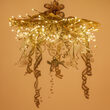 24" Gold Starburst Lighted Branches, Warm White LED, Twinkle