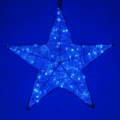 Blue LED Moravian Star - Wintergreen Corporation