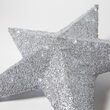 20" Silver Metallic Polymesh Commercial Star Light, White LED Lights