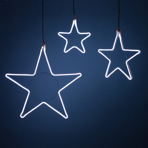 12" RGB Flexible Neon Hanging Star Light, Multifunction, LED