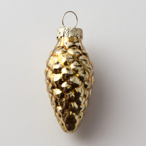 Gold Pinecone Ornament